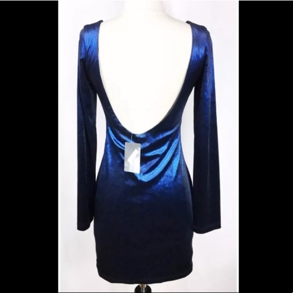 COPY - Free People Blue velvet dress - Picture 4 of 6